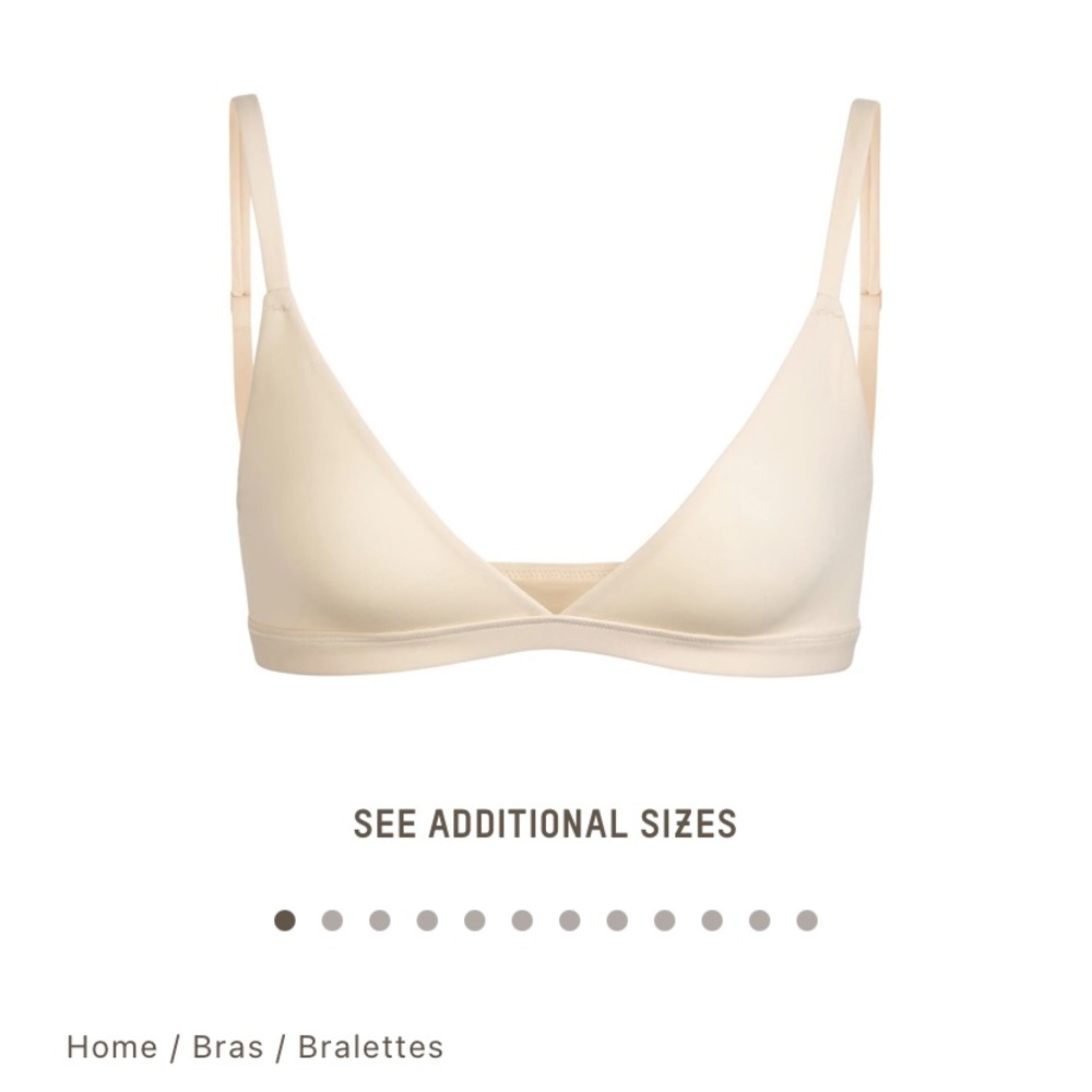Skims Fits Everybody Triangle Bralette - Sand